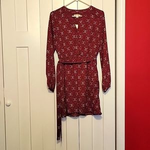 NWT miami Print Belted Dress S